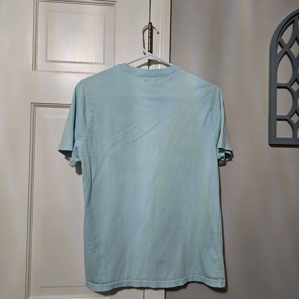Light Blue Star Embellished Short Sleeve Tee - Picture 3 of 4